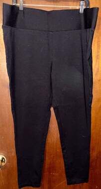 Tahari Black Ponte Pull-On Leggings Size XXL / 2X